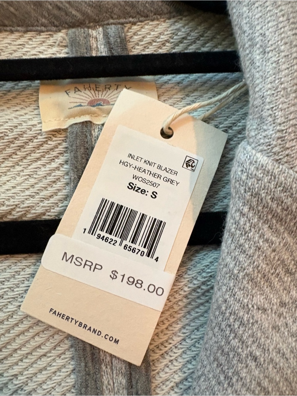Faherty Inlet Blazer - Heather Grey - Picture 7 of 9